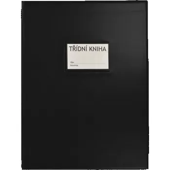 Desky na třídní knihu A4 okénko - černá Classic