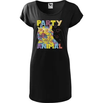 Dámské tričko DOBRÝ TRIKO Dámské tričko/šaty Party animal Velikost: XL, Barva: Černá