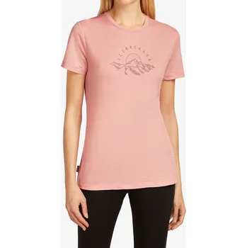 Dámské tričko Merino triko dámské Icebreaker Merino 150 Tech Lite SS Tee Sunrise Sumit - blush