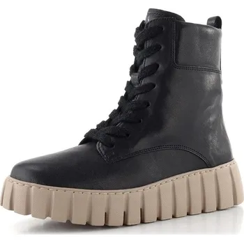 Dámské kozačky Gabor šněrovací kotník na platformě černý 76.786.57 - 41 | P698269