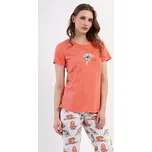 Vienetta Dámské pyžamo kapri Koala: oranžová M