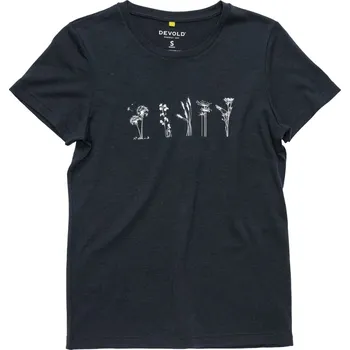 Dámské tričko Dámské merino triko Devold Classic Flowers Tee WMN Ink GO 180 290 F 284A 25/26