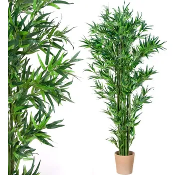 umělá květina Dekorativní pokojová květina v květináči- vysoký bambus jako živý, 190 cm