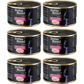 Krmivo pro kočku DOLINA NOTECI Premium Sterilised Bohatá na krůtu – mokré krmivo pro kočky – 6×185 g