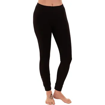 Dámské legíny 2P SERVIS Bambusové legíny dámské černé Bambusky Černá XL