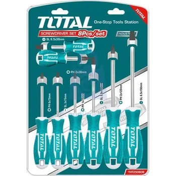 Šroubovák Sada šroubováků, TOTAL 8 ks (SL a PH), balení 1 sada
