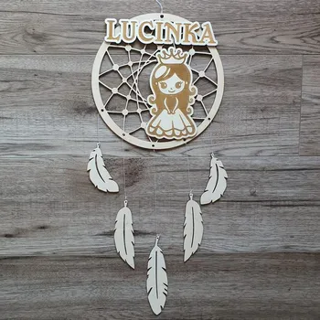 Lapač snů Lapač snů dřevěný se jménem Princezna