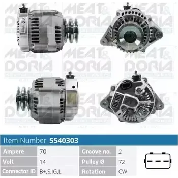 Alternátor MEAT & DORIA Alternátor MAD 5540303