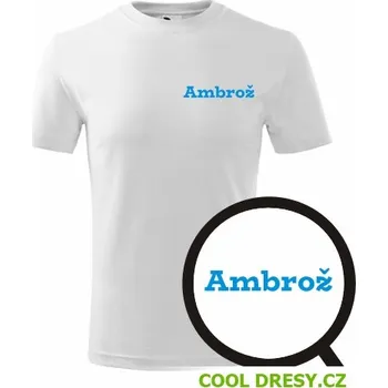 Chlapecké tričko Dětské tričko Ambrož - Barva: bílá, Velikost 10let