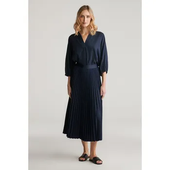 Dámská sukně SUKNĚ GANT PLEATED SKIRT EVENING BLUE
