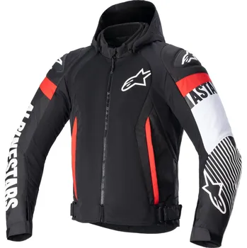 Moto bunda Bunda zaca air waterproof, alpinestars (černá/bílá/červená fluo, vel. xl)