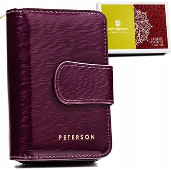 Peněženka Dámská kožená peněženka na patentku Barva: Fialová