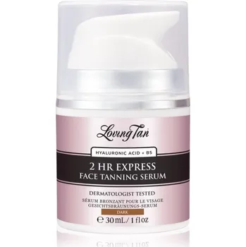 Samoopalovací přípravek Loving Tan 2 HR Express samoopalovací sérum na obličej odstín Dark 30 ml