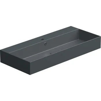 Umyvadlo Zenith BW 102 hranaté, keramické, ebano matné, 102x46 cm, ZELAVBW102028