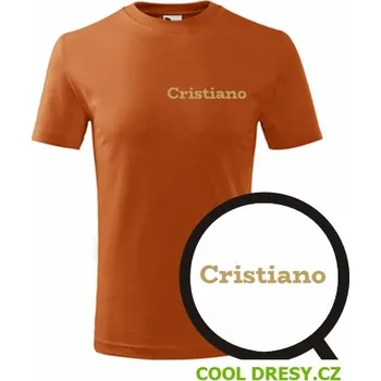 Dětská móda Dětské tričko Cristiano - Barva: oranžová, Velikost 10let