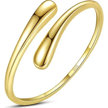 Prsten Nastavitelný pozlacený stříbrný prsten - Meucci SYR057