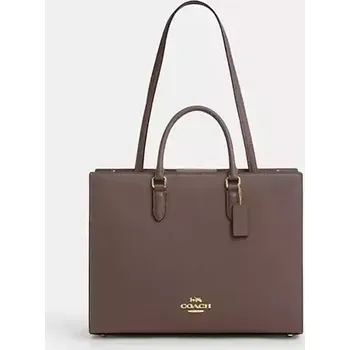 Kabelka COACH dámská kožená kabelka Maggie hnědá