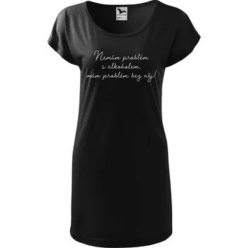 Dámské tričko DOBRÝ TRIKO Dámské tričko/šaty Nemám problém s alkoholem Velikost: 2XL, Barva: Černá