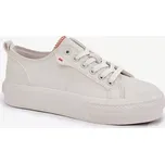 Dámské tenisky na platformě Big Star – světle béžové velikost 39 světle béžová