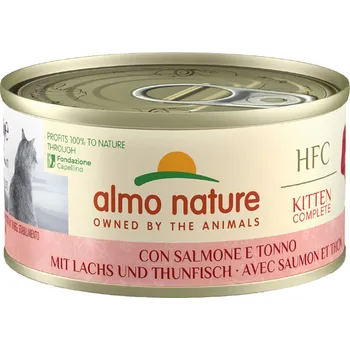 Krmivo pro kočku 70g Almo Nature HFC Complete - Kitten losos a tuňák