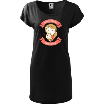 Dámské tričko DOBRÝ TRIKO Dámské tričko/šaty Nejlepší maminka Velikost: 2XL, Barva: Černá