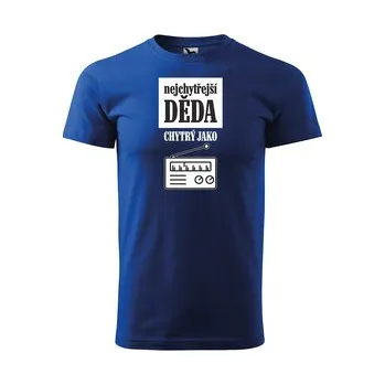 Pánské tričko Tričko s potiskem Nejchytřejší děda: modré 4XL