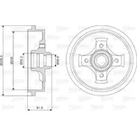 Brzdový buben VALEO 237049