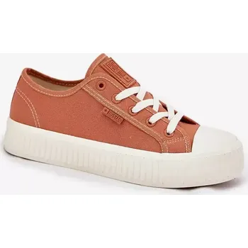 Dámské tenisky Dámské plátěné tenisky na platformě Big Star – oranžové velikost 36 oranžová