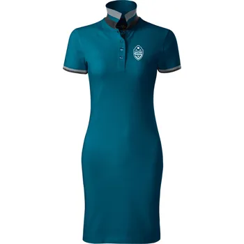 Dámské šaty FK ŠUMPERK dámské šaty Barva: petrolejová, Velikost: M