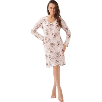 Dámské noční prádlo Noční košile LUNA 288 pudrově růžová XXL 0