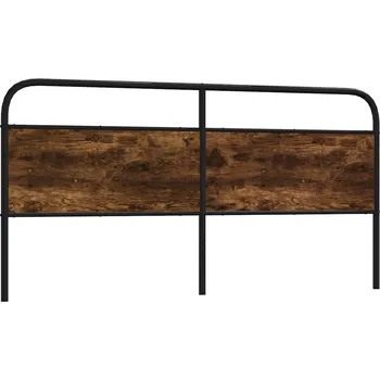 vidaXL Náhradní čelo postele 200 cm ocel a kompozitní dřevo [4100247] Barva: kouřový dub