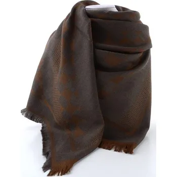 Šála Högl vlněný šál darkbrown 0-158210-8600 | P698628