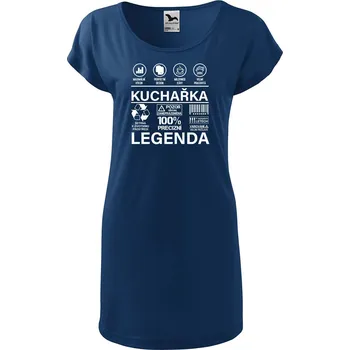 Dámské tričko DOBRÝ TRIKO Dámské tričko/šaty Kuchařka legenda Velikost: 2XL, Barva: Půlnoční modrá