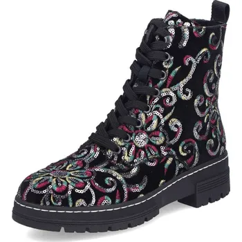 Dámské kozačky Dámská kotníková obuv RIEKER 73820-90 černá W5 41