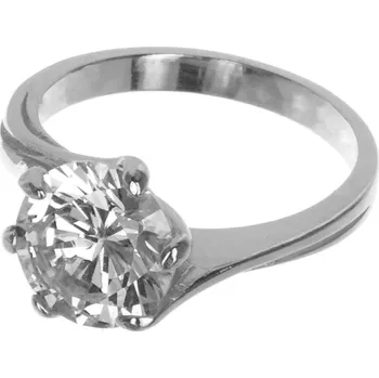 Prsten Argento 72116 Stříbrný prsten - čirý kulatý zirkon | Velikost prstenu: 60mm