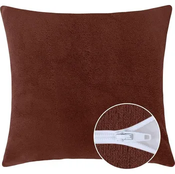 Povlak na dekorativní polštářek Bellatex Povláček MIKRO jednobarevný Hnědá