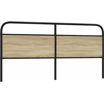vidaXL Čelo postele 190 cm ocel a kompozitní dřevo [4100246] Barva: dub sonoma