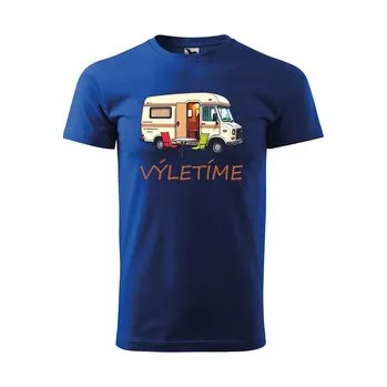 Pánské tričko Tričko s potiskem Výletíme: modré 4XL