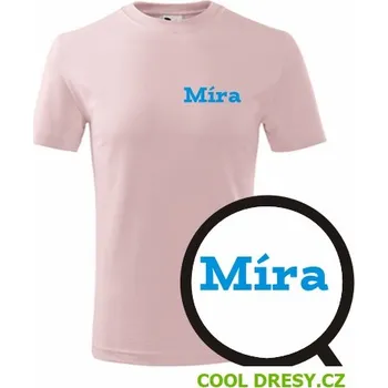 Dětské tričko Míra - Barva: růžová, Velikost 4roky