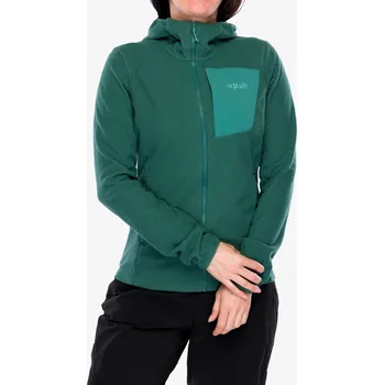 Oblečení a móda Dámská mikina s kapucí Rab Tecton Hoody - green slate