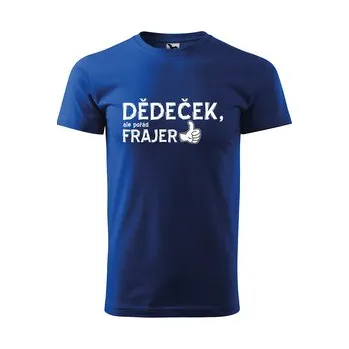 Pánské tričko Tričko s potiskem Frajer dědeček: modré 4XL