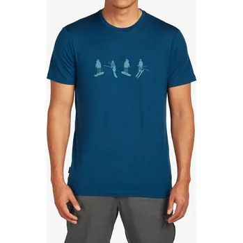Oblečení a móda Merino triko Icebreaker Merino 150 Tech Lite SS Tee Snow Day - atlantis