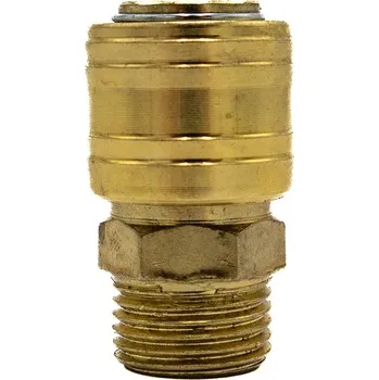 Hadicová spojka Rychlospojka pneumatická spojka s vnějším závitem 1/2" 1/4" mosaz TA0002