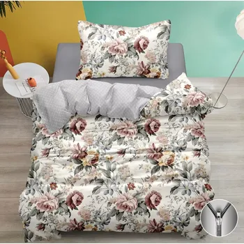 Povlečení NOVINKA 2025! BAVLNĚNÉ OBOUSTRANNÉ POVLEČENÍ 140x200/70x90 cm - KAROLÍNA