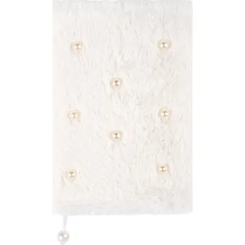 Blok Plyšový blok - Bílé perličky