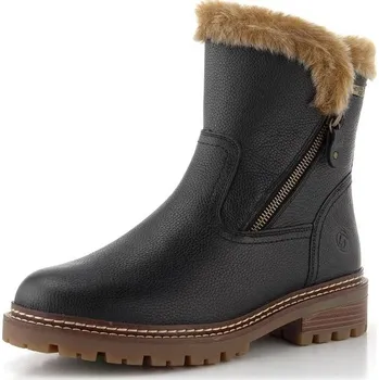 Dámská obuv Remonte černý kotník se zipem a membránou D0B83-03 - 39 | P695813