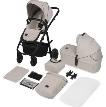 Kočárek Lionelo - Kombinovaný kočárek 2v1 AMBER PLUS Beige Sand