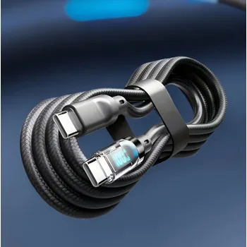 Příslušenství ke karavanu Kabel nabíječky 200 cm, 120W, s digitálním displejem, extra rychlé nabíjení