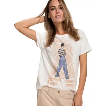 Dámské tričko Dámské tričko Kenny S 673034 cream velikost 38