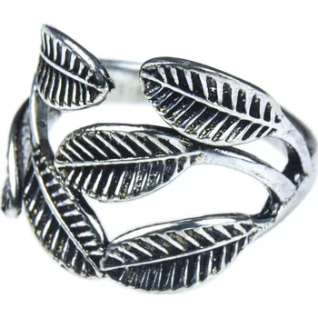 Prsten SANU BABU Prsten, postříbřený (10µm), listy 54